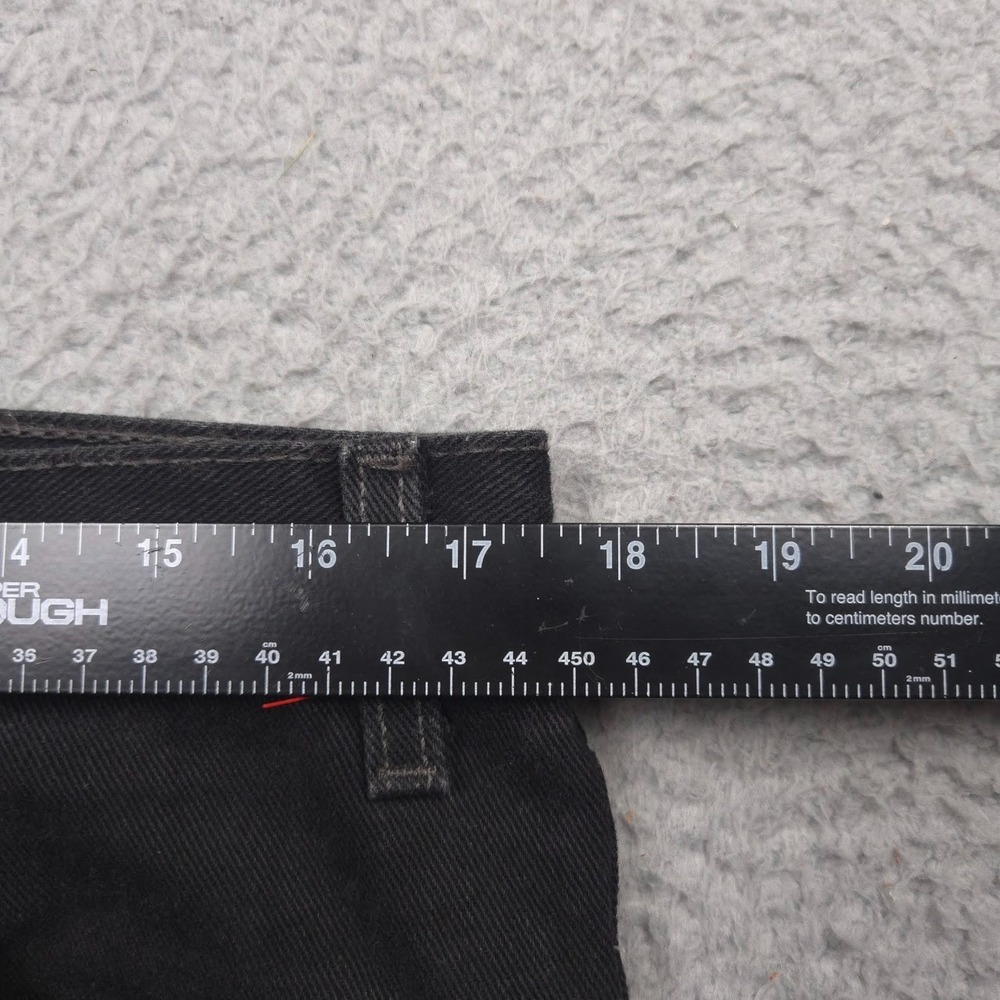Levis 505 36x32 Black Regular Fit Straight Leg Men Jean Made in USA Vintage 90's - Picture 12 of 13